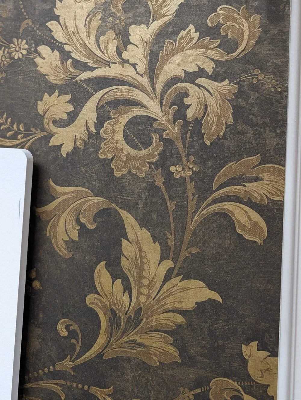 Wallpaper NEW Sealed Overstock Josette Elegant Decor Bronze Brown Gold Sheen